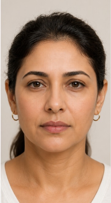 After Botox — Frown Lines